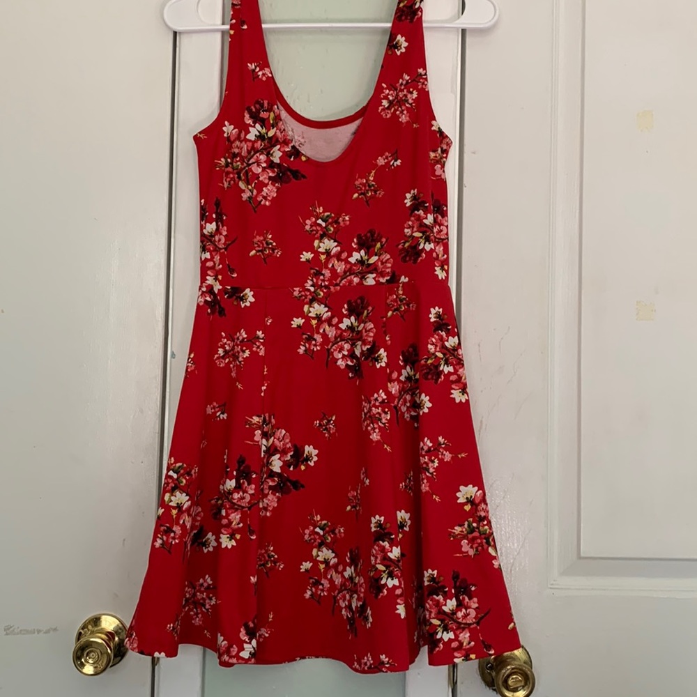 Red Floral Dress